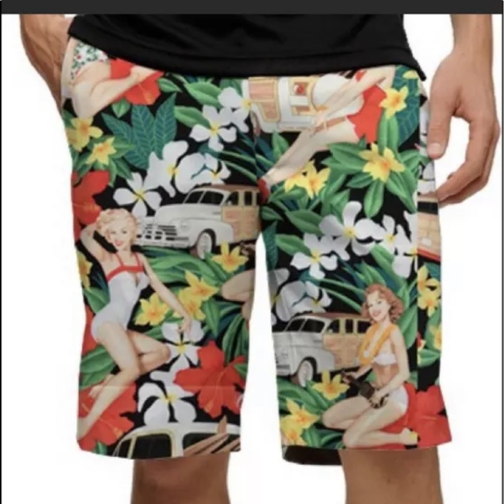 Loudmouth Mens Hawaiian Shorts Size 32